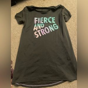 Fierce and strong active wear shirt
